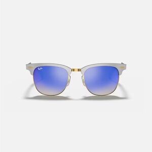 Ray-Ban Sunglasses- CLUBMASTER ALUMINUM FLASH LENSES GRADIENT